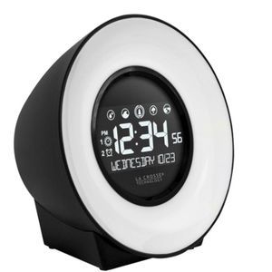 LA CROSSE TECHNOLOGY. MOOD LIGHT ALARM CLOCK WITH 5 NATURAL SOUNDS